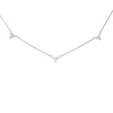 1.13ct Diamond 14K Gold Stationed Necklace