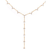 1.67ct Diamond 14K Gold Stationed Lariat Necklace