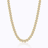 2.83ct Diamond 14K Gold Link Necklace