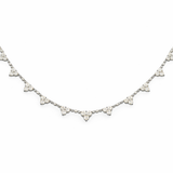2.06ct Diamond 18K Gold Choker Trio Necklace