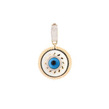 14K Gold Evil Eye Pendant