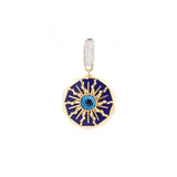 14K Gold Evil Eye Star Pendant