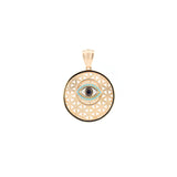 14K Gold Evil Eye Pendant
