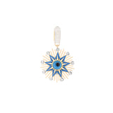 14K Gold Evil Eye Star Pendant