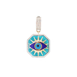 14K Gold Evil Eye Pendant