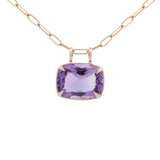 Amethyst 18K Gold Statement Pendant