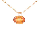 Citrine 18K Gold Statement Pendant