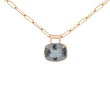 28.85cts White Topaz 18K Gold Pendant
