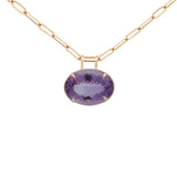 29.85cts Amethyst 18K Gold Pendant
