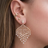 5.00ct Diamond 18K Gold Cascade Earrings