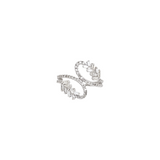 0.80ct Diamond 14K Gold Crossover Ring
