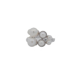0.30ct Diamond Pearls 18K Gold Cluster Ring