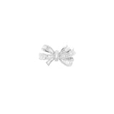 0.90ct Diamond 14K Gold Baguette Cut Bow Ring