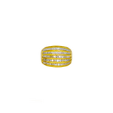 3.40ct Diamond 14K Gold Shield Ring