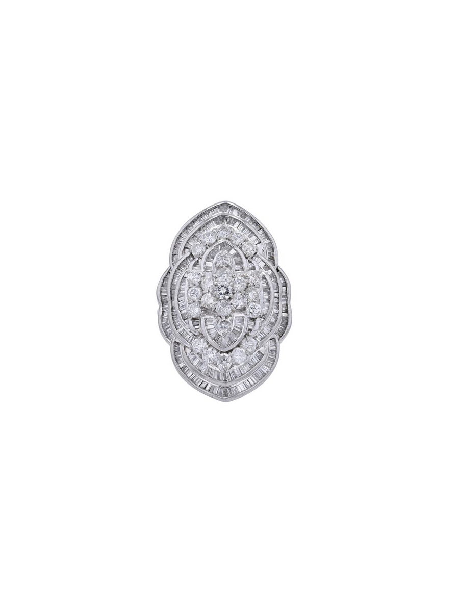 5.00ct Diamond Platinum Cocktail Ring
