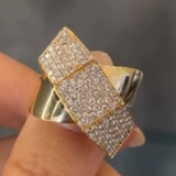 1.1ct Diamond 14K Gold Crossover Ring