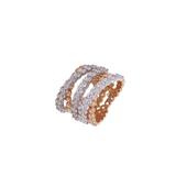 2.63ct Diamond 14K Gold Crossover Ring