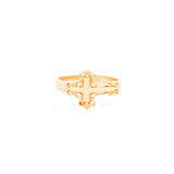 14K Gold Cross Ring