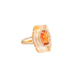 Fancy Shape Citrine 18K Gold Cocktail Ring