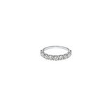 1.39ct Diamond 18K Gold Half Band Eternity Ring