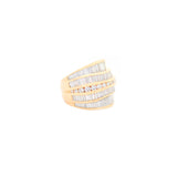 5.02ct Diamond 18K Gold Statement Cocktail Ring