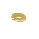 14K Gold Half Band Dome Ring