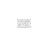 3.25ct Diamond 18K Gold Pave Croosover Ring
