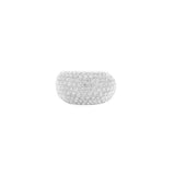 4.02ct Diamond Platinum Pave Dome Ring