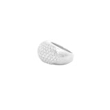 4.02ct Diamond Platinum Pave Dome Ring
