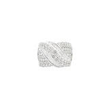 2.0ct Diamond 14K Gold Crossover Ring