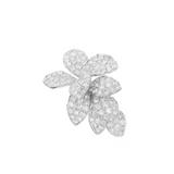 3.95ct Diamond 14K Gold Cocktail Flower Ring