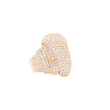 5.9ct Diamond 14K Gold Cluster Cocktail Ring