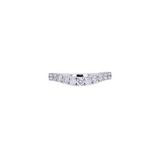 1.00ct Diamond 14K Gold Wave Half Eternity Ring