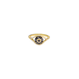 0.37ct Diamond 14K Gold Eye Ring
