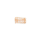 2.00ct Diamond 14K Gold Multi Row Ring