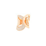 0.92ct Diamond 14K Gold Grooved Ring