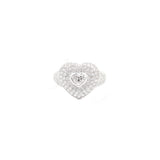 2.75ct Diamond 14K Gold Heart Statement Ring