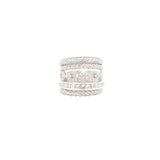 2.60ct Diamond 14K Gold Shield Ring