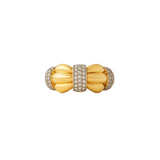 0.56ct Diamond 14K Gold Grooved Ring