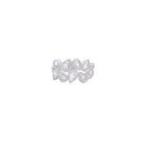 1.31ct Diamond 14K Gold Two Row Pear Ring