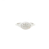0.35ct Diamond 14K Gold Signet Ring
