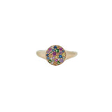 1.62ct Diamond and Citrine 14K Gold Ring