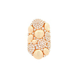 2.50ct Diamond 18K Gold Cluster Statement Ring
