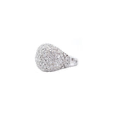 3.45ct Diamond 18K Gold Pave Dome Ring