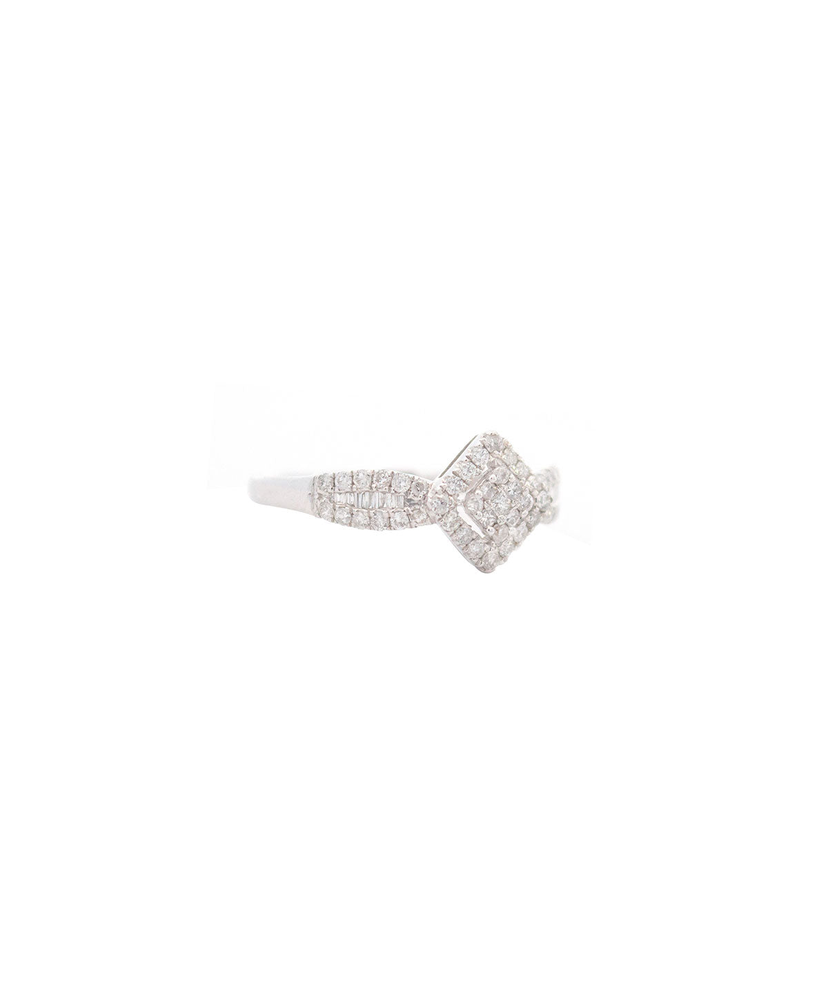 0.35ct Diamond 18K Gold Dainty Ring