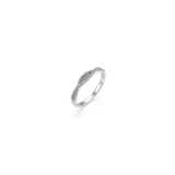 0.14ct Diamond 14K Gold Spiral Ring