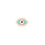 0.56ct Diamond Turquoise 14K Gold Eye Ring