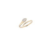 0.23ct Diamond 14K Gold Snake Ring
