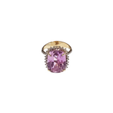 Kunzite Diamonds 18K Gold Ring