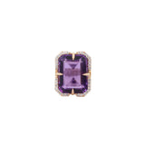 20.418ct Amethyst Diamond 18K Ring
